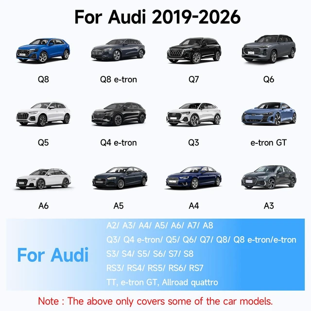 Alt view image 3 of 6 - 4K+1080P Dash Cam Front and Rear for Audi 2019-2026, Intergrated OEM Look | Dashcam with Free 128GB Card, App & WiFi, Loop Recording, Built-in G-sensor, Collision Detection, 24H Parking Monitor