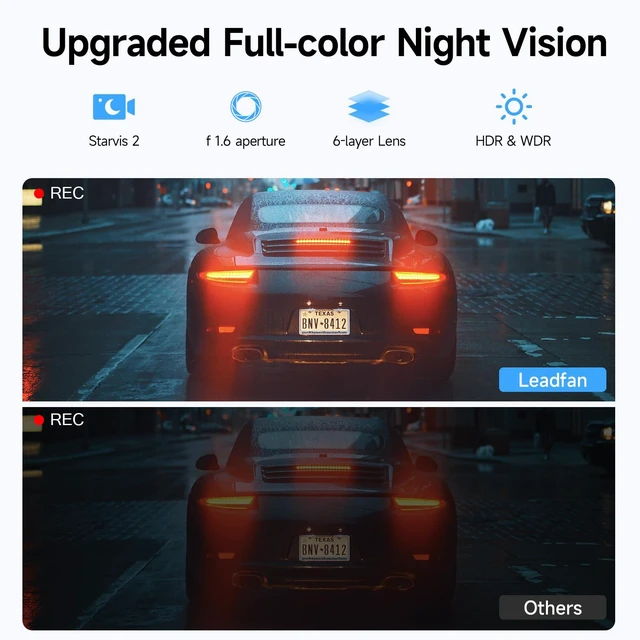 Alt view image 5 of 6 - 4K+1080P Dash Cam Front and Rear for Audi 2019-2026, Intergrated OEM Look | Dashcam with Free 128GB Card, App & WiFi, Loop Recording, Built-in G-sensor, Collision Detection, 24H Parking Monitor