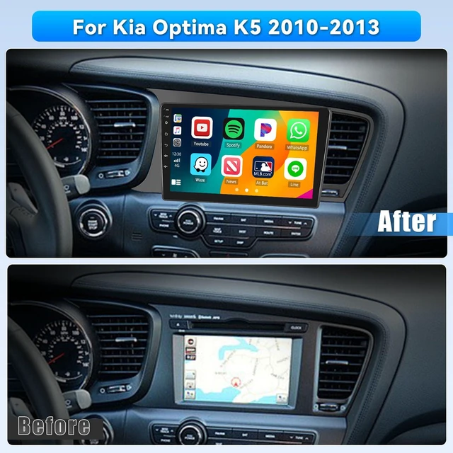 Alt view image 3 of 6 - 4+64G Android 15 Car Radio for Kia Optima K5 2010 2011 2012 2013, 9 inch IPS Touch Screen for Optima K5 Car Stereo Wireless CarPlay Android Auto Bluetooth 5.0 32EQ DSP 1280 * 720 GPS SWC