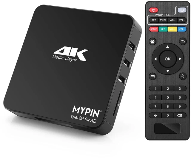 Main image of 4K@60hz MP4 Media Player Support Advertising Subtitles/Timing, Networkable | Support 8TB HDD/ 256G USB Drive/SD Card with HDMI / AV Out for HDTV/PPT MKV AVI MP4 H.265- Suport Mouse&keyboard Control
