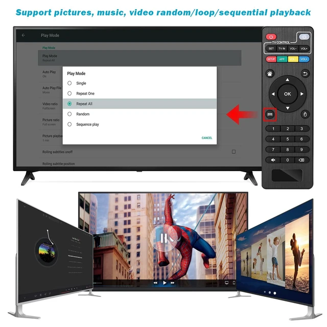 Alt view image 6 of 6 - 4K@60hz MP4 Media Player Support Advertising Subtitles/Timing, Networkable | Support 8TB HDD/ 256G USB Drive/SD Card with HDMI / AV Out for HDTV/PPT MKV AVI MP4 H.265- Suport Mouse&keyboard Control