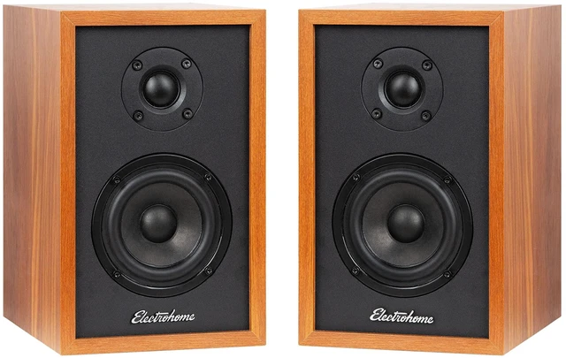 Main image of Berkeley 2.0 Stereo Powered Bookshelf Speakers with Built-in Amplifier and 3" Drivers for Turntable, TV, PC and Wireless Music Streaming Featuring Bluetooth 5, RCA and Aux (EB20)