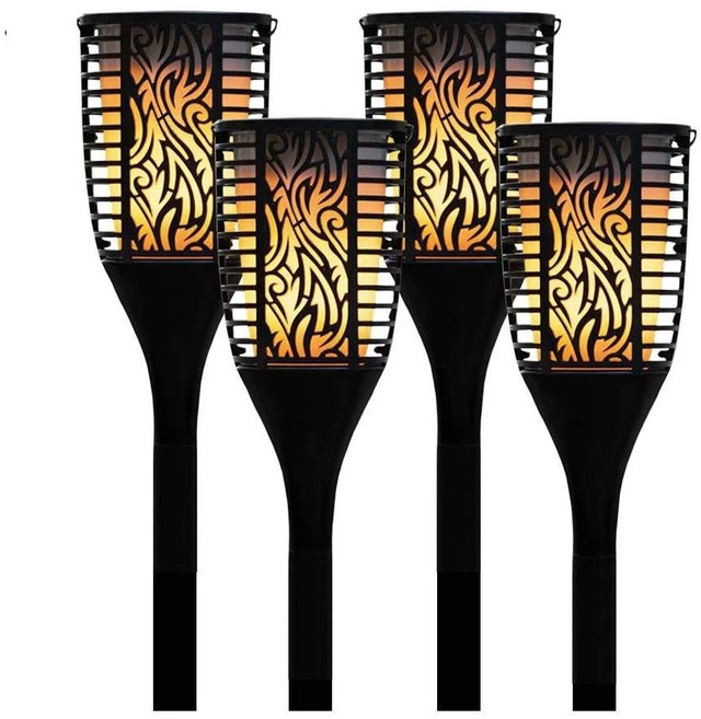 Main image of TT100 Fully Wireless 240 Watt Rechargeable Battery Bluetooth Tiki Torch Speaker 4 Pack Lanterns Link Up to 99 Speakers Wirelessly