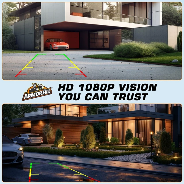 Alt view image 5 of 5 - Solar Wireless Backup Camera:5" HD 1080P Monitor,3 Mins DIY Installation & 5000 mAh Battery Powered Solar Back Up Camera Systems, IP69K Waterproof Reverse Camera for Car, Van, Truck, Trailer