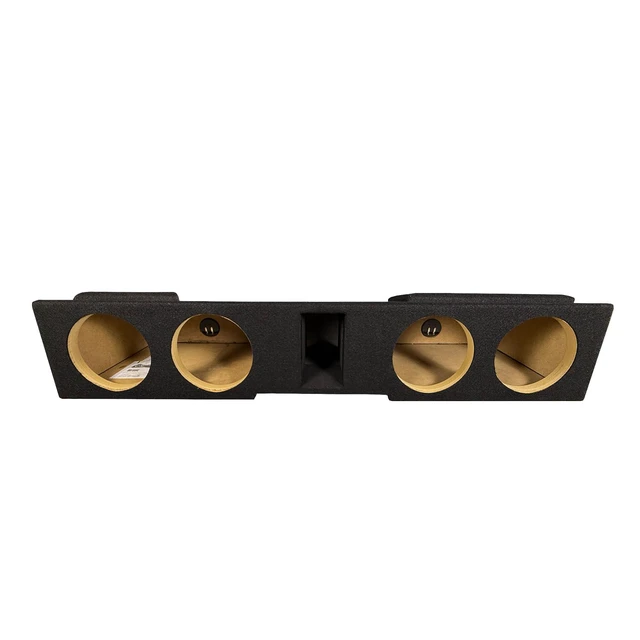 Alt view image 2 of 4 - Quad 8" Vented Sub Box for 20072025 Chevy Silverado & GMC Sierra 1500 Crew Cab Trucks Carpeted Underseat Enclosure for Hard-Hitting Low-End Bass in Your Truck