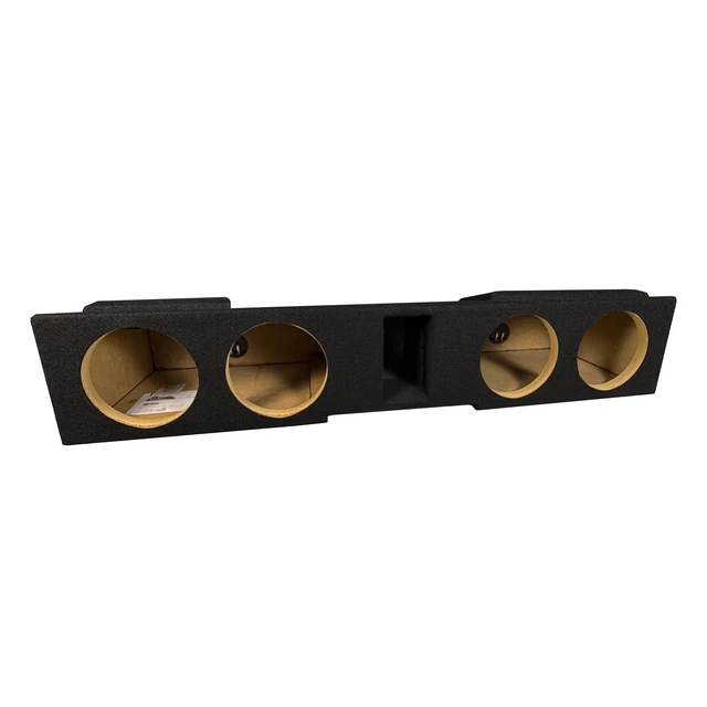 Alt view image 3 of 4 - Quad 8" Vented Sub Box for 20072025 Chevy Silverado & GMC Sierra 1500 Crew Cab Trucks Carpeted Underseat Enclosure for Hard-Hitting Low-End Bass in Your Truck