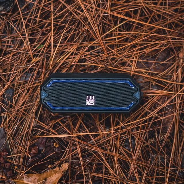 Alt view image 2 of 6 - HydraBlast Wireless Portable Bluetooth Speaker, IP67 Waterproof for Parties, USB C Rechargeable Outdoor Speakers with Built in Phone Charger and LED Lights, 20 Hour Playtime