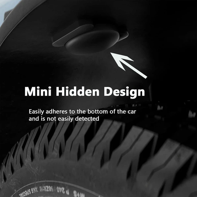 Alt view image 3 of 6 - Mini GPS Tracker for Vehicles No Monthly Fee,GPS Car Tracker,Hidden Car Tracker with Magnetic Case,Real Time Car GPS Tracker Work with Apple Find My(iOS Only) -Black,2PCS