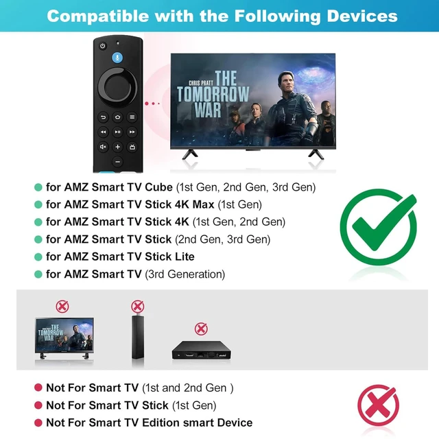 Alt view image 6 of 6 - Replacement Remote for Amazon Fire TV Alexa Voice | Universal TV Remote Compatible with Insignia, Toshiba, Amazon Fire Smart TV