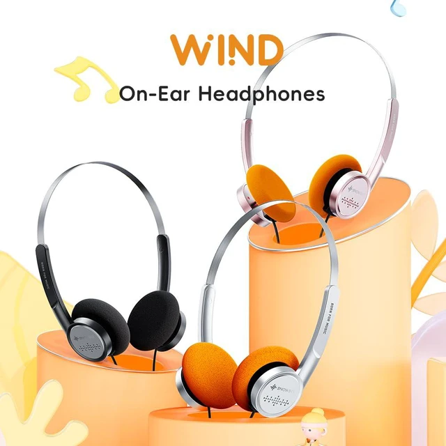 Alt view image 2 of 6 - Snowsky Wind 3.5mm ON-Ear Headphones for Recording Gaming with Microphone, 40mm Diaphragms Driver,HiFi Sound (Silver)