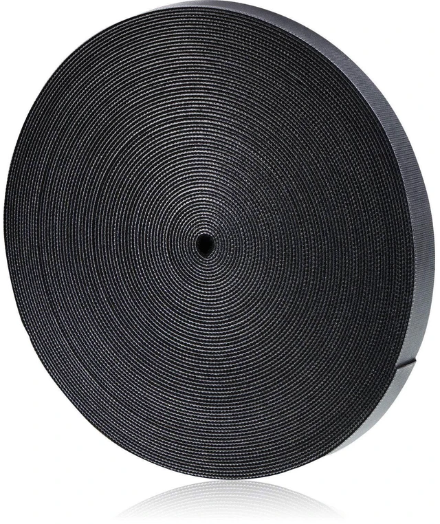 Main image of 3/4 Inch X 90 ft 1 Roll of Heavy Duty Industrial Hook and Loop Strap Roll, Reusable Nylon Cable Management Strap for Server Rack, Workshop, HVAC Wiring, Cable Organizer Wrap