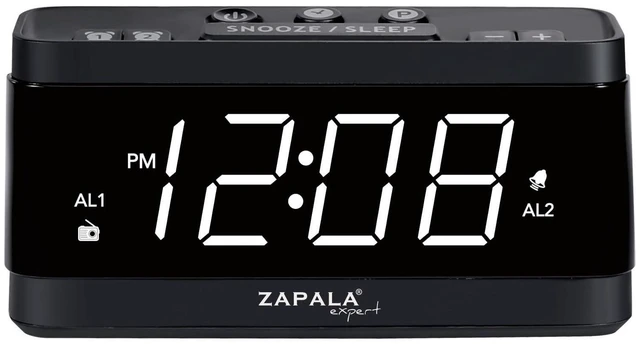 Main image of Alarm Clock Radio, 2 Alarms Large LED Display Digital FM Clock Radio with USB Charging Port, Adjustable Volume & Dimmer, Snooze for Deep Sleepers Kids