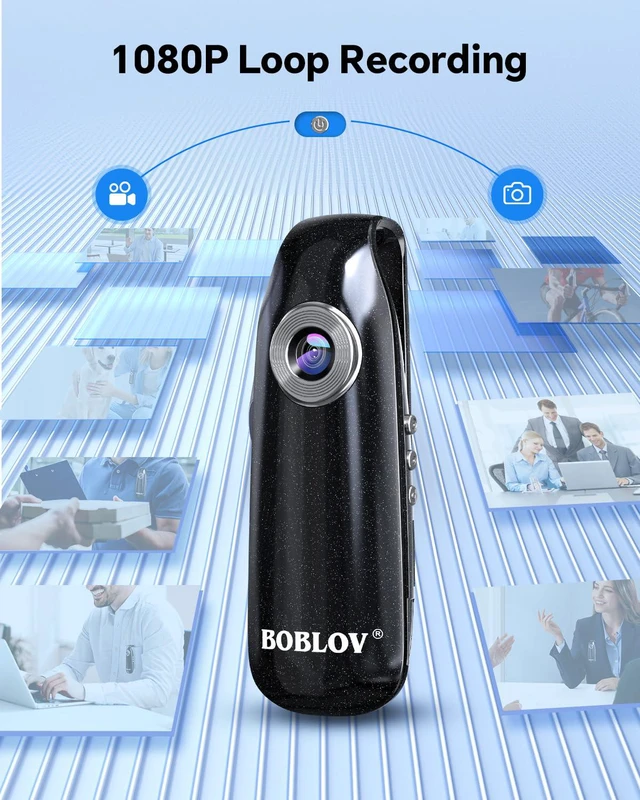 Alt view image 6 of 6 - Mini Body Camera with Video: 128GB 007 Pocket Tiny Body Cams with Back Clip,1080P Small Wearable Camera with Audio Recording -User Friendly for Bike/Pet/Home/Proof
