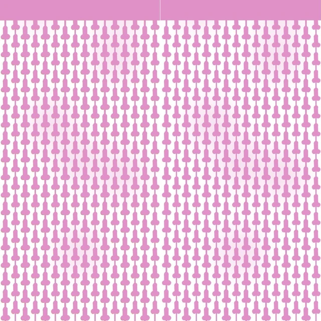 Main image of 2 Pack Metallic Foil Fringe Curtain 3.3ft x 6.6ft Party Decorations, Shiny Tinsel Backdrop Curtains for Photo Booth, Birthday, Bridal Shower, Celebration Decorations (Pink)