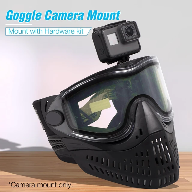 Alt view image 4 of 6 - Goggle Camera Mount for Paintball Mask, Aluminum Paintball Mask Mount
