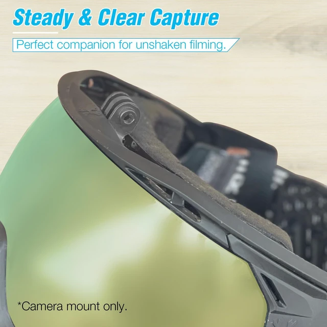 Alt view image 6 of 6 - Goggle Camera Mount for Paintball Mask, Aluminum Paintball Mask Mount