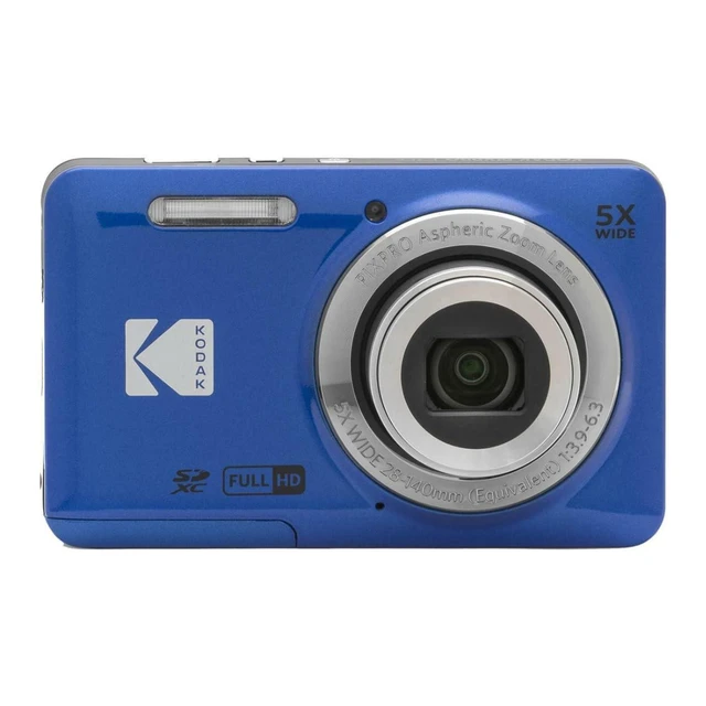 Alt view image 3 of 6 - PIXPRO Friendly Zoom FZ55 Digital Camera (Blue) Bundle | 32GB Class 10 UHS-I U1 SDHC Memory Card, Case, (4 items)