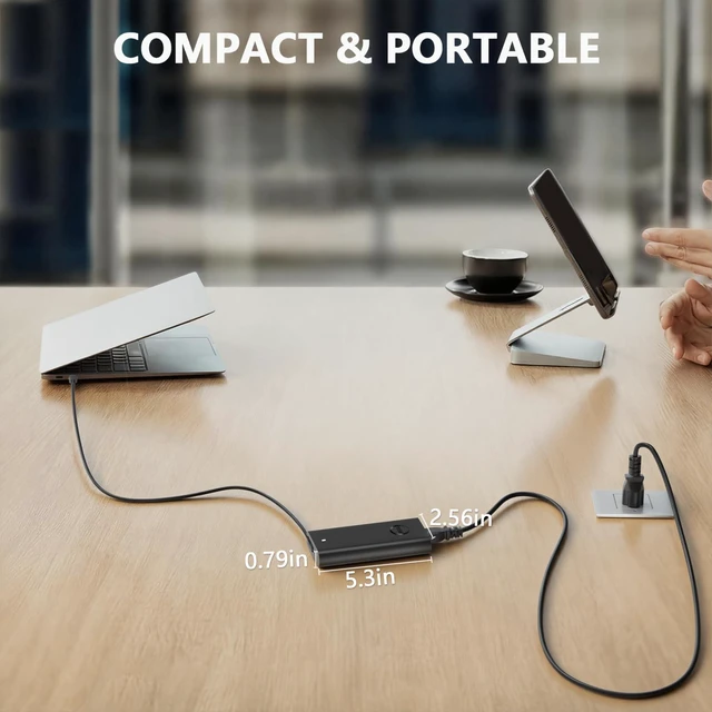 Alt view image 3 of 6 - 165W GAN USB C Charger Compatible with Dell Precision 5690 5680 | for Dell Pro Precision 7 16", Pro Max 16 18 Plus, XPS 17 9720 9730, Latitude 7640 7340 5540 5440, Inspiron-14 16 Plus 7640