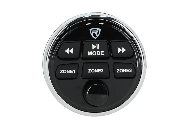 Alt view image 6 of 6 - RGHR48A 4 Zone Marine Gauge Hole Receiver, Bluetooth, App Control | 72W Peak / 28W RMS x 4, Wired Remote, USB, AM/FM, 10-Band EQ, IP66 Waterproof, 3" TFT Display, LED Buttons, RCA Outputs