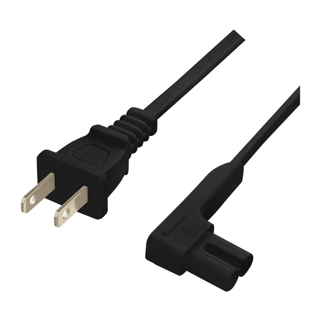 Alt view image 4 of 6 - 3-Foot Power Cord Compatible with Sonos One, Sonos One SL, Sonos Play-1 Speakers - Power Plug Cable (Standard, Black)