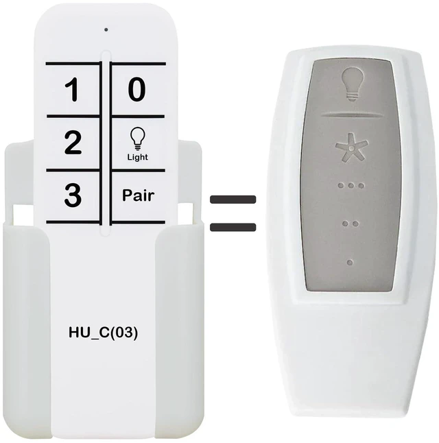 Main image of Replacement Remote Control for Hunter Ceiling Fan 99110, K1131-01, K1131-02, K021905000, IN2TX36,IN2RX13