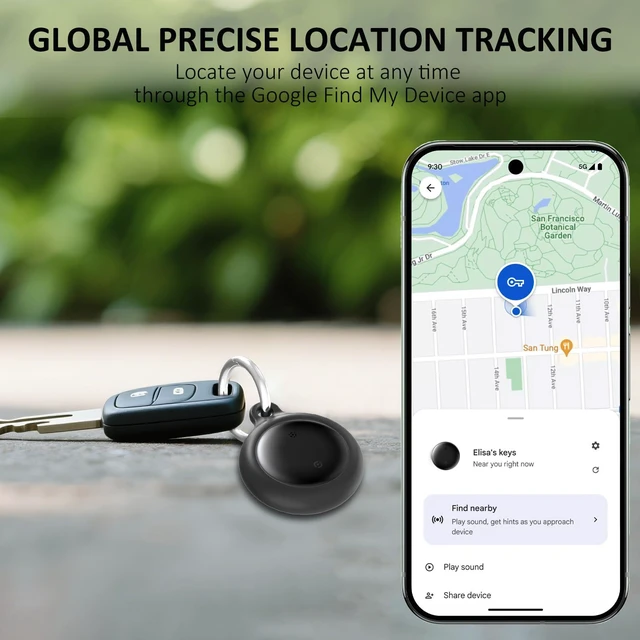 Alt view image 3 of 6 - Bike Tracker for Android, Android Airtag Compatible with Google Find My Device App, Replaceable Battery Item Finder, Tracker Tag for Keys, Suitcase, Backpack, Wallet, Luggage (for Bike)