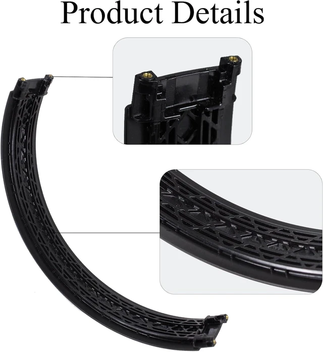 Alt view image 6 of 6 - Headband & Hinge & Cushion Pad for Beats Studio Pro Headphone,Black | Durable Replacement Headband,Studio Pro Parts Accessories Repair Kit Set,As Same As The OEM