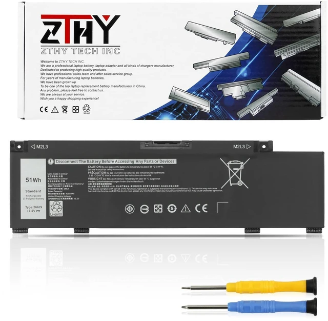 Main image of 51Wh 266J9 Laptop Battery Replacement for Dell G3 15 3500 3590 3790 | G5 15 5500 SE 5505 Inspiron 5490 Series P89F P89F001 P89F002 P89F003 P89F004 0415CG C9VNH 0PN1VN 0M4GWP Battery 11.4V 3-Cell