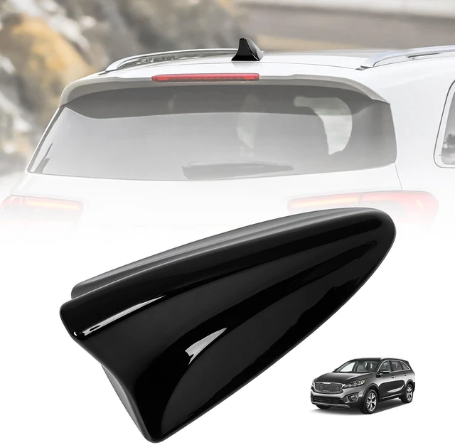 Main image of Shark Fin Antenna Cover,Car Roof Antenna Shell Compatible with for Kia Sorento w/GPS 2016 2017 2018,96210-C6110EB,Shark Fin Antenna Cap Lid Replacement,No 3mm Adhesive,Glossy Black