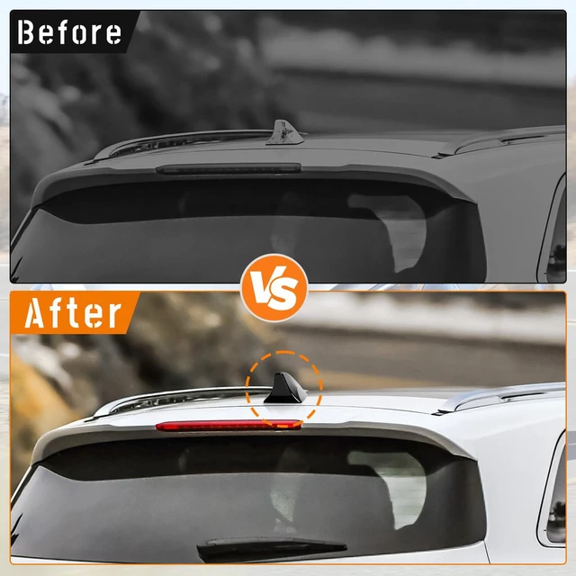 Alt view image 4 of 6 - Shark Fin Antenna Cover,Car Roof Antenna Shell Compatible with for Kia Sorento w/GPS 2016 2017 2018,96210-C6110EB,Shark Fin Antenna Cap Lid Replacement,No 3mm Adhesive,Glossy Black
