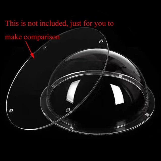 Alt view image 3 of 6 - 6inch/150mm Clear Acrylic CCTV Security Camera Dome House Cover | Replacement Indoor/Outdoor Surveillance Camera Dome Housing Cover,4 Holes Hemisphere Window Skylight ID150mm*H76mm/5.9*3in