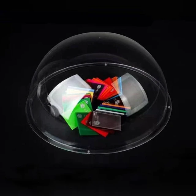 Alt view image 5 of 6 - 6inch/150mm Clear Acrylic CCTV Security Camera Dome House Cover | Replacement Indoor/Outdoor Surveillance Camera Dome Housing Cover,4 Holes Hemisphere Window Skylight ID150mm*H76mm/5.9*3in