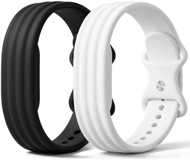 Main image of 2 Pack Silicone Bands for Google Fitbit Air Active Band for Men Women | Sweat & Water Resistant, Soft Breathable Adjustable Sport Straps for Fitbit Air Screenless Fitness Tracker, Active & Everyday
