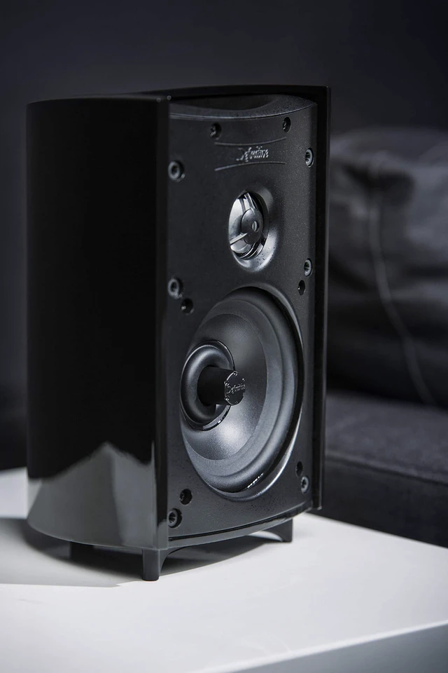 Alt view image 2 of 6 - ProMonitor 800 2-Way Satellite or Bookshelf Speaker | For Home Theater Speaker System, 5-Way binding Post, Easy Mounting (Single, Black)