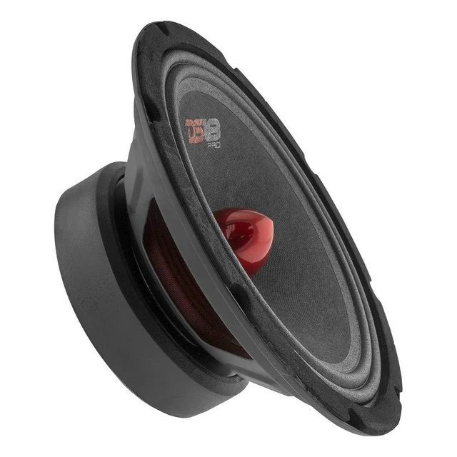 Alt view image 6 of 6 - 2X PRO-GM8B Loudspeaker - 8", Midrange, Red Aluminum Bullet, 580W Max, 190W RMS, 8 Ohms - Premium Quality Audio Door Speakers for Car or Truck Stereo Sound System (2 Speakers)