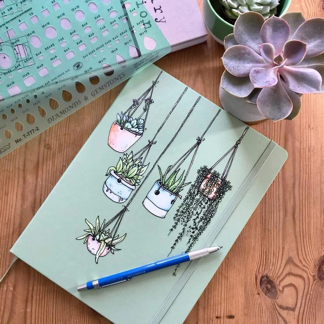 Alt view image 4 of 6 - 10 x Hanging Plant Laptop Stickers for Women | Cute Laptop Decals | Original Design Plant Stickers for Laptop | Easy Peel and Stick | Removable | Also Perfect for Water Bottles | Journals
