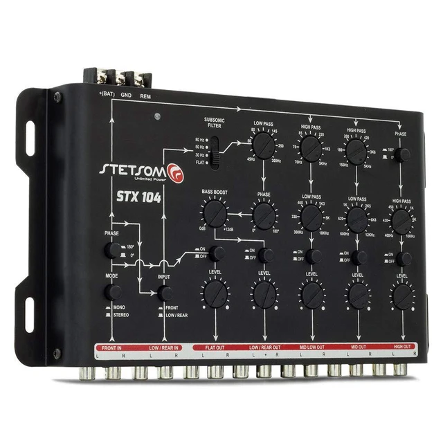 Alt view image 3 of 6 - STX 104 Digital Audio Crossover with 5 Channels
