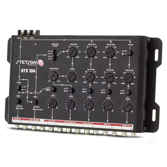 Alt view image 4 of 6 - STX 104 Digital Audio Crossover with 5 Channels