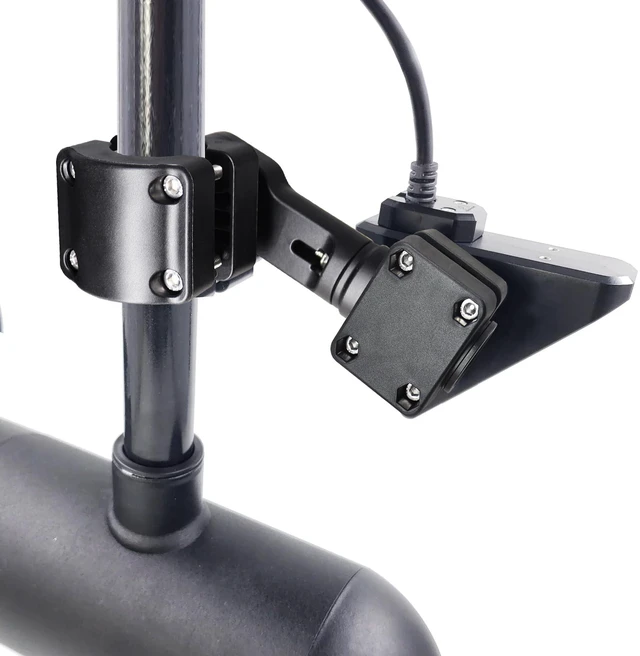 Alt view image 3 of 6 - 0 Degree Transducer Pole Mount Trolling Motor Bracket | Reinforced nylon. Heavy duty sonar mount. Replaces 0101278401. Compatible with Garmin LiveScope LVS32