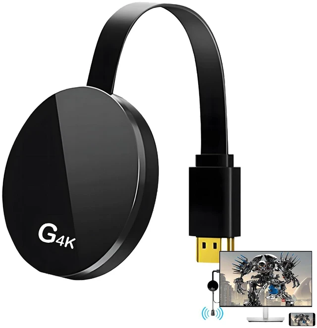 Main image of 4K Screen Mirroring Adapter, Wireless HDMI Display Adapter | Compatible with AirPlay, Miracast and DLNA. Mirror content from phones, tablets and laptops to displays