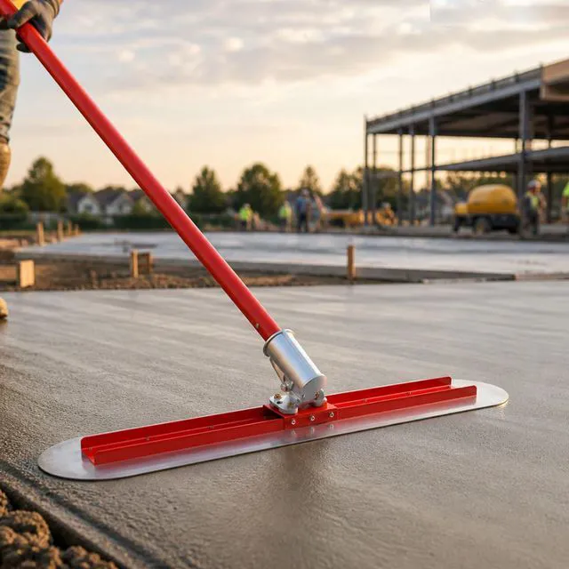 Main image of Bull Float Stainless steel Concrete Float 48×12in,Round endBull Float Concrete Tools,With adjustable bracket, 53.4 inch Float Extendable Handles x 4