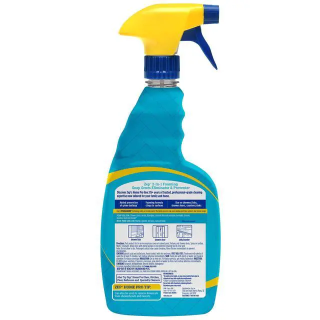 Alt view image 2 of 7 - Home Pro 2-in-1 Foaming Soap Scum Eliminator and Preventer, Morning Dew Scent, R54006-32 Fl Oz -Bleach-Free Formula