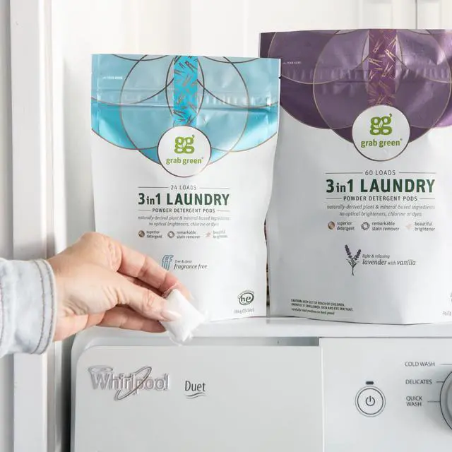 Alt view image 7 of 7 - Natural 3 in 1 Laundry Detergent Pods, Lavender + Vanilla-With Essential Oils, 24 Loads, Organic Enzyme-Powered, Plant & Mineral-Based, 13.5 Ounce