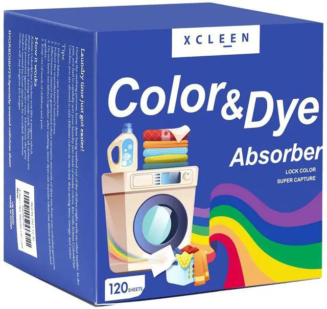 Main image of Color Absorber Laundry Sheets 120 Count, Dye Catcher to Prevent Clothes from Smearing, Fragrance Free Color Trapping Sheets for Home School or Apartment