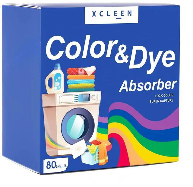Main image of Color Absorber Laundry Sheets 80 Count, Dye Catcher to Prevent Clothes from Smearing, Fragrance Free Color Trapping Sheets for Home School or Apartment