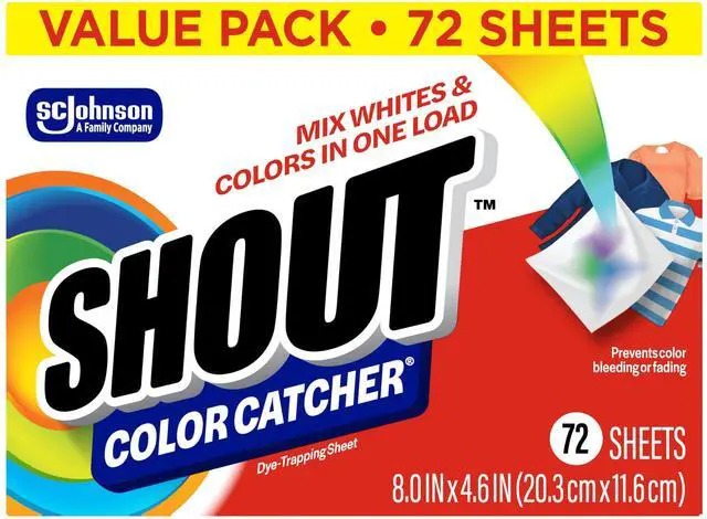 Main image of Color Catcher Sheets for Laundry, Maintains Clothes Original Colors, 72 Count