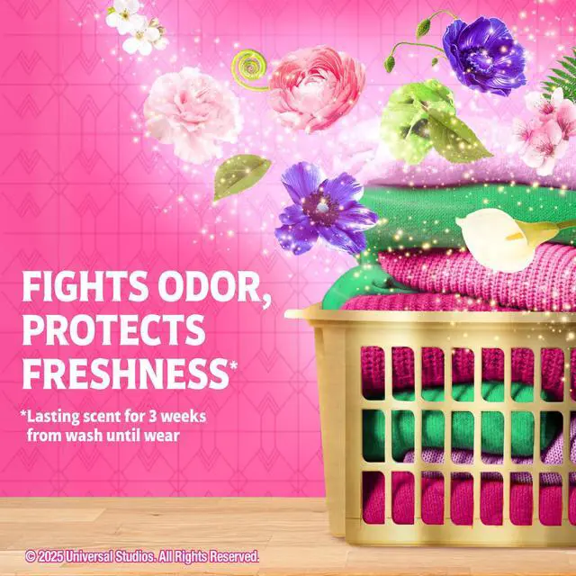 Alt view image 5 of 7 - Flings! "Wicked: For Good" Limited Edition Laundry Detergent Pacs, 42 Count, Fantabulous Floral Scent, 3 in 1 HE Detergent Pacs with Oxi Boost and Febreeze