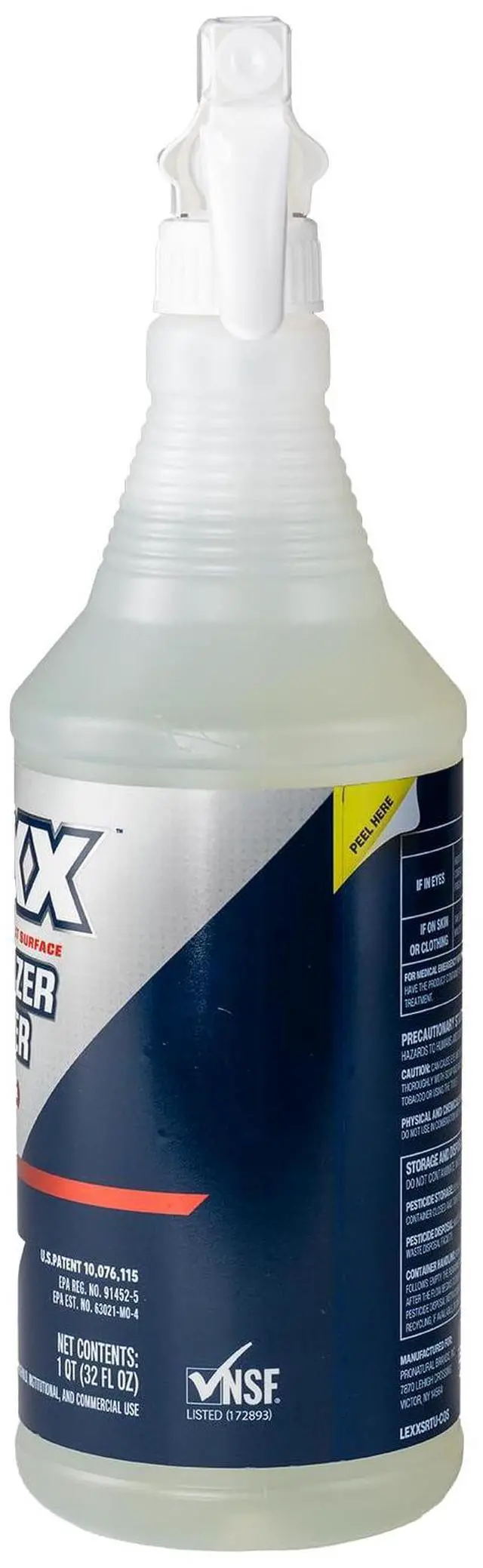 Alt view image 7 of 7 - RTU Food Contact Surface Sanitizer & Cleaner Spray - EPA-registered and NSF-listed Category A1, D2 Sanitizer, Formulated with natural ingredients, powered by Citric acid. No Rinse Required