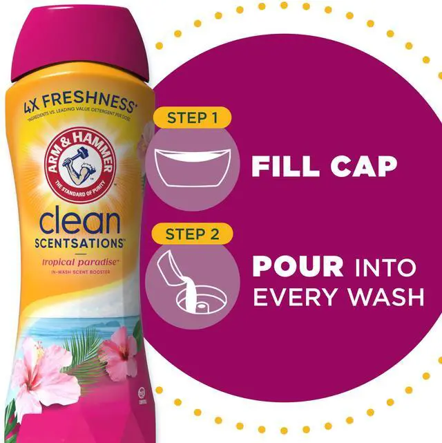 Alt view image 6 of 7 - Clean Scentsations In-Wash Scent Booster, Laundry Scent Booster Tropical Paradise scent, 45 Oz