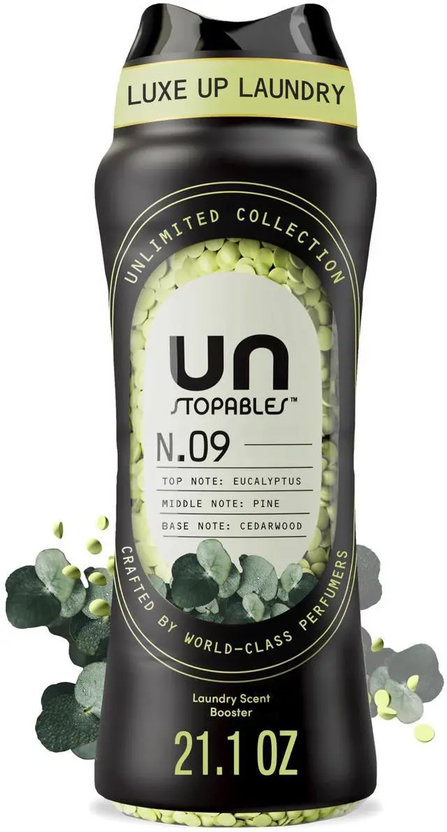 Main image of Unstopables Unlimited Collection In-Wash Laundry Scent Booster Beads, No. 09, Fine Fragrance, Long-Lasting Fresh Scent Beads, 21.1 oz